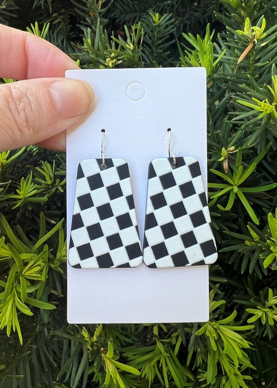 Black & White  Belle Acrylic Earrings